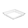 Piattino quadrato trasparente 13x13 cm finger food buffet | Crovegli