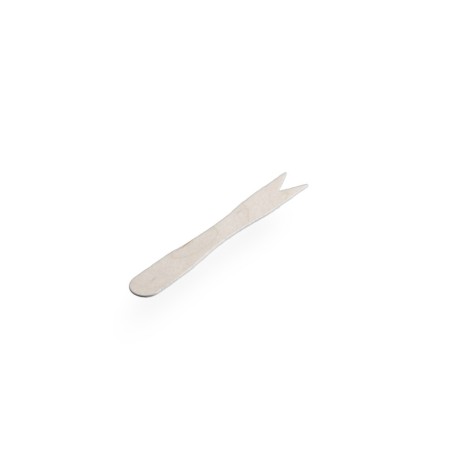 Forchettina finger food legno 2 punte 9 cm buffet catering | Crovegli