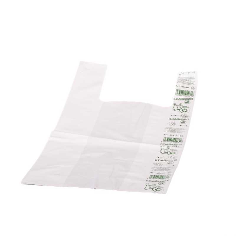 Shopper LDPE riutilizzabile manico canottiera 40+20x70 cm 70 g | Crovegli