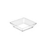 Piattino quadrato trasparente 6,5x6,5 cm finger food buffet | Crovegli