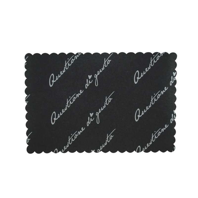 Coprivassoio carta antigrasso nero assoluto 30x40 cm contatto alimenti | Crovegli
