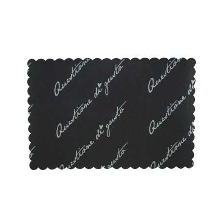 Coprivassoio carta antigrasso nero assoluto 30x40 cm contatto alimenti | Crovegli