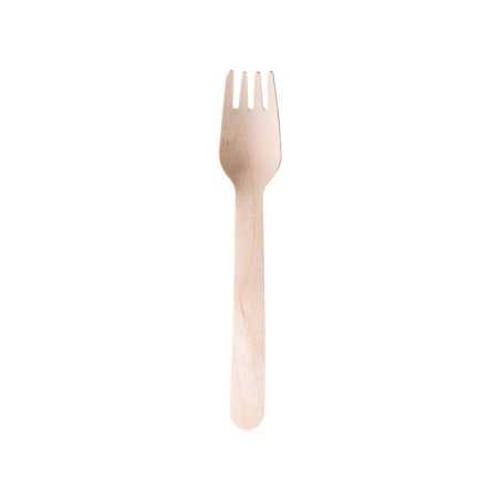 Forchetta monouso legno naturale 16 cm biodegradabile | Crovegli