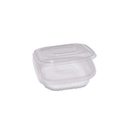 Contenitore PP 500cc piatto 15,5x15,5 cm H 3,7 cm microonde | Crovegli