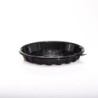 Vaschetta rotonda nera porta torta Ø 16 cm con coperchio | Crovegli
