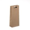 Portabottiglie carta avana manico a fagiolo 18x9x42 | Crovegli