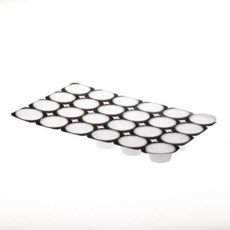 Forma muffin cartoncino bianco 4 once Ø 8 cm H 36 mm forno | Crovegli