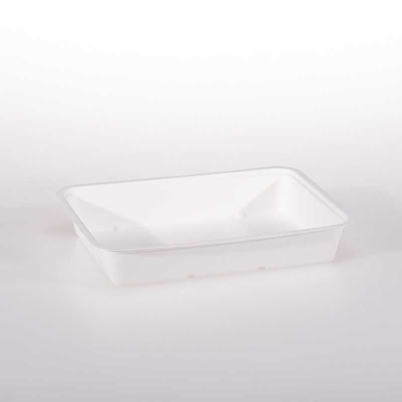 Vaschetta cellulosa 19,2x26,2 cm h4,5 cm 2000 ml microonde | Crovegli