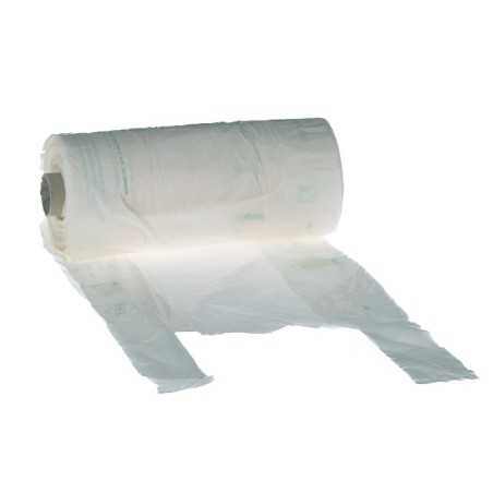 Sacchetti strappo biodegradabili frutta verdura rotolo 22+13x50 cm 12 my | Crovegli