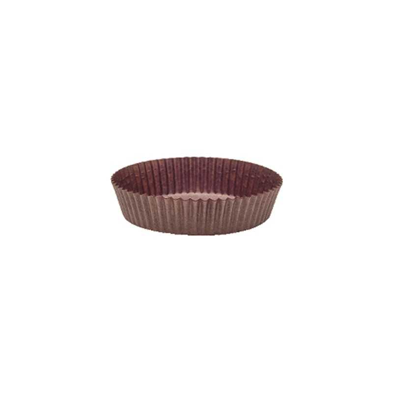 Pirottini rotondi N9A carta antiaderente marroni Ø70 H25 mm | Crovegli