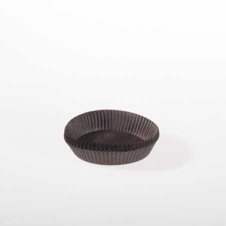 Pirottini rotondi N10 carta antiaderente marroni Ø80 H20 mm | Crovegli