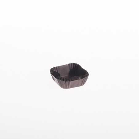 Pirottini quadrati 1Q carta antiaderente marroni 35x35 H16,5 mm | Crovegli
