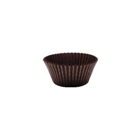 Pirottini rotondi N6 carta antiaderente marroni int. oro Ø45 H23,5 mm | Crovegli