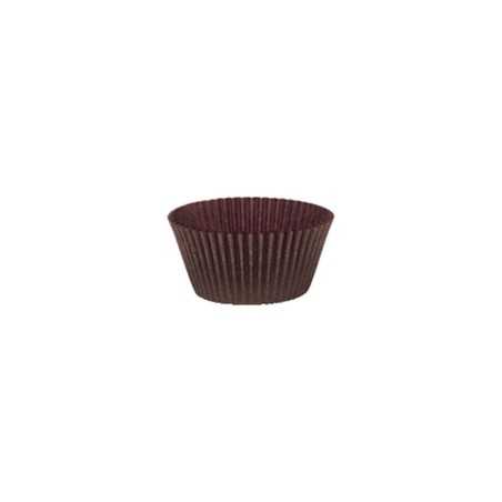Pirottini rotondi N7 carta antiaderente marroni Ø50 H26 mm | Crovegli