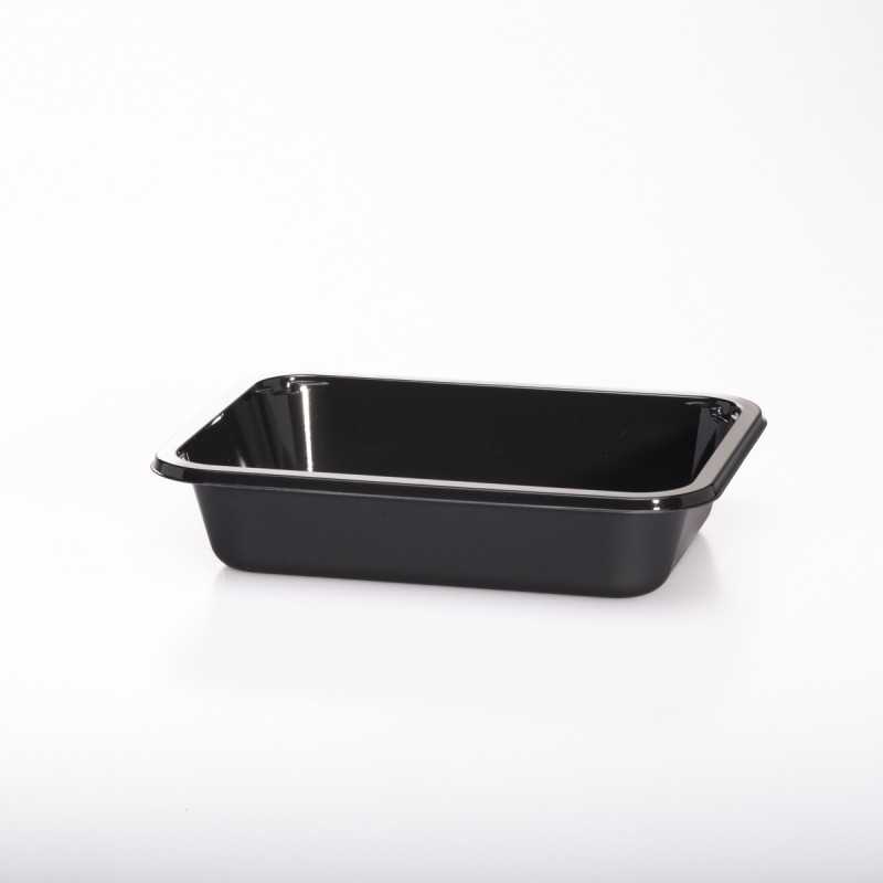 Vaschetta CPET nero 187x137 H40 680ml forno microonde | Crovegli