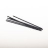 Cannucce pieghevoli nere bio PLA 24 cm diam. 8 mm | Crovegli