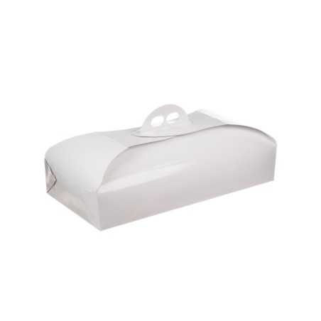 Scatola torta rettangolare bianco Vitrè 18x38x7 | Crovegli