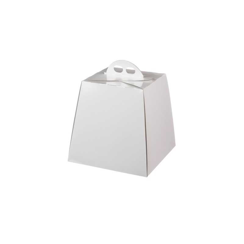 Scatola panettone bianco Vitrè 22x22x22 cm | Crovegli
