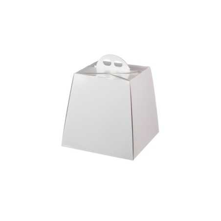 Scatola panettone bianco Vitrè 22x22x22 cm | Crovegli