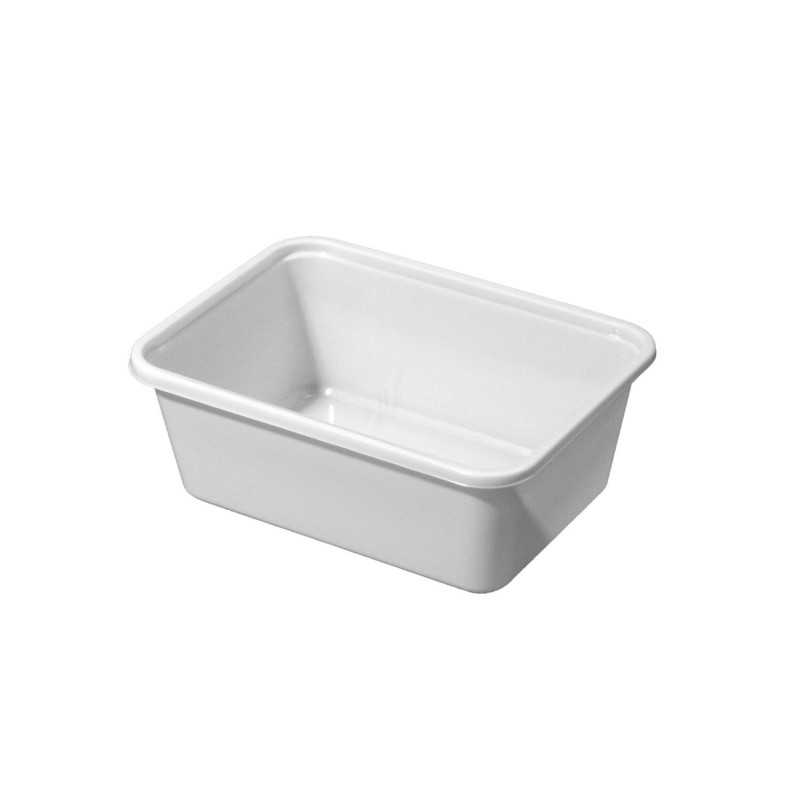 Vaschetta plastica bianca P8 400cc patatine street food | Crovegli