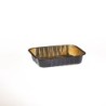 Contenitore alluminio laccato nero/oro 4 porzioni | Crovegli
