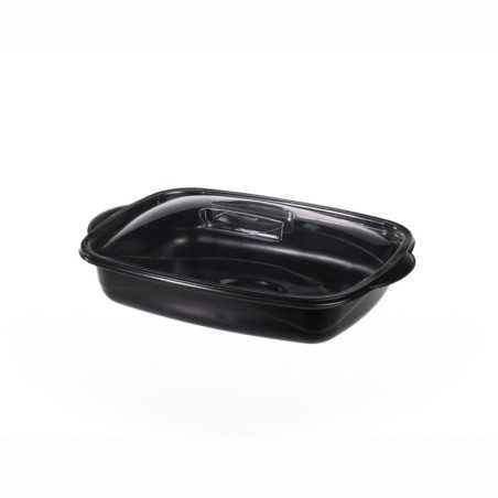 Vaschetta PP nera Marmipack 900cc 16x23 cm microonde coperchio | Crovegli