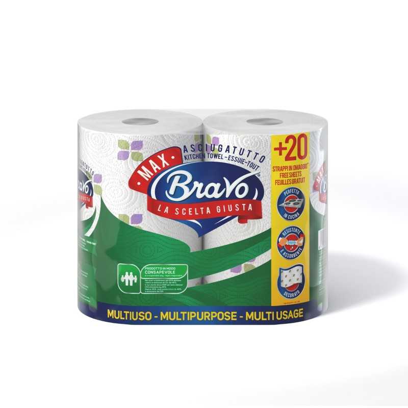 Asciugatutto Bravo decorato goffrato 200 strappi | Crovegli