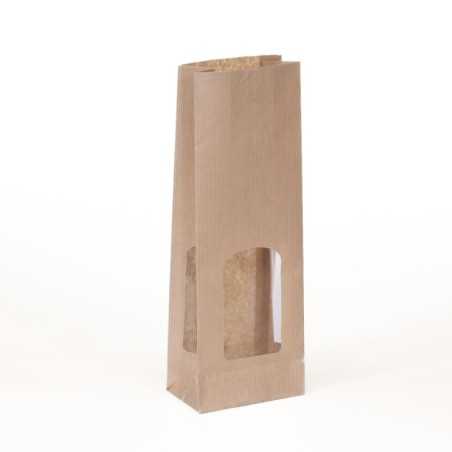 Sacchetto avana millerighe antigrasso finestra 13+8x37 cm non saldabile | Crovegli