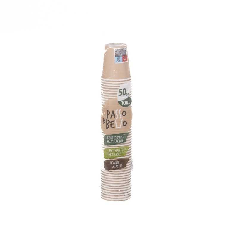 Bicchiere caffè cartoncino avana 100 ml | Crovegli