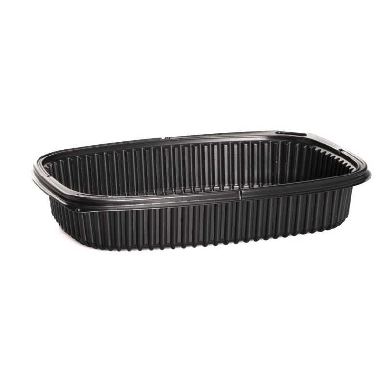 Vaschetta PP nera Cookipack 1250cc 255x189 mm | Crovegli
