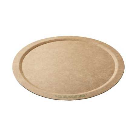 Piatto pizza cartone avana diametro 32 cm monouso | Crovegli