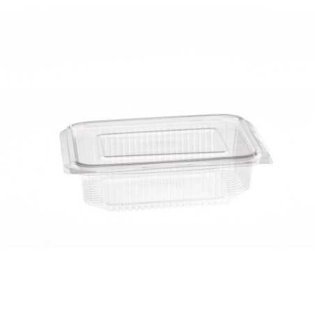 Vaschetta PET rettangolare 19x14,8 cm H 55 mm 750cc coperchio | Crovegli