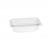 Vaschetta PET rettangolare 19x14,8 cm H 55 mm 750cc coperchio | Crovegli