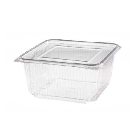Vaschetta PET rettangolare 19x19,3 cm H 90 mm 2000cc coperchio | Crovegli