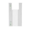 Shopper biodegradabile bianca strappo 28+16x50 cm 14 g trasporto merce | Crovegli