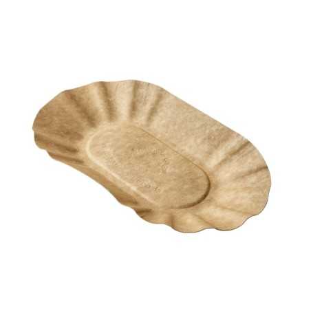 Piattino ovale fritti 10x19 cm olive ascolane calamari street food | Crovegli