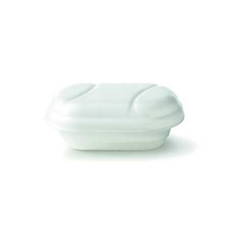 Vaschetta gelato Yetigel ovale EPS bianco 530cc / 500gr | Crovegli