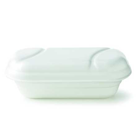 Vaschetta gelato Yetigel ovale EPS bianco 1500cc / 1200gr | Crovegli