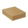 Cantinetta portabottiglie kraft liscio avana 3 bottiglie 34x28x9 cm | Crovegli