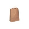 Borsa carta avana manico piattino 26+11x35 cm | Crovegli