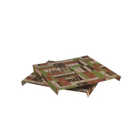 Coperchio cubo pizza cartone avana 33x33 cm | Crovegli