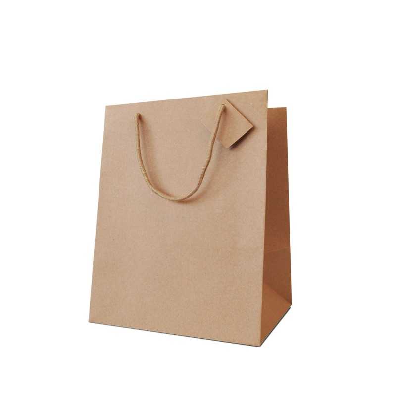 Borsa porta panettone avana 24,5x24,5x33,5 cm | Crovegli